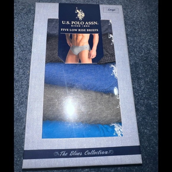 NWT Polo Ralph Lauren Briefs 4 pack Blue - Picture 3 of 4